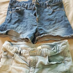 2 pair of Justice shorts size 16 plus